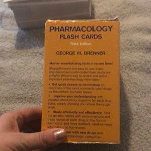 Pharmacology flash cards. GBrenner. Third edition.